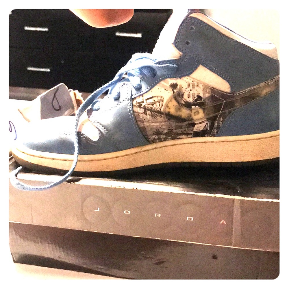 Light blue limited edition jordan ones